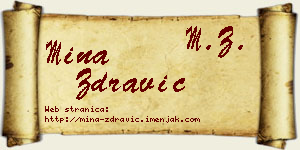 Mina Zdravić vizit kartica